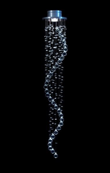 Plafon Redondo 18cm Cristal DNA Lustres 1Lâmp. Gu10